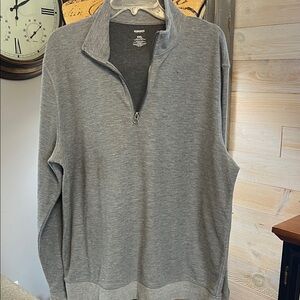 Sonoma Men's Zip-Up Gray Sweater